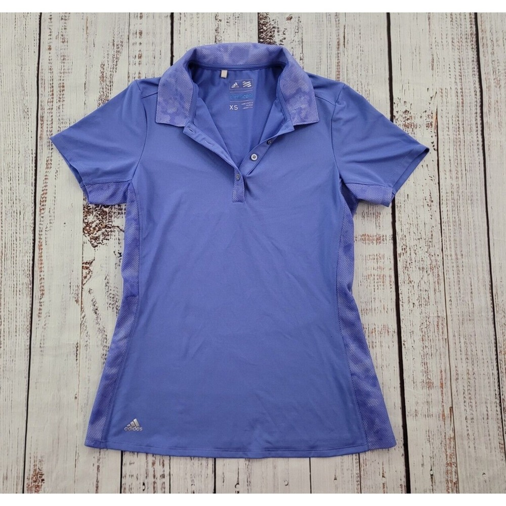 Adidas Climacool Light Purple Short Sleeve Athletic Polo Women's XS